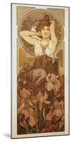 The Precious Stones: L'Amethyste-Alphonse Mucha-Mounted Premium Giclee Print