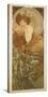 The Precious Stones: L'Emeraude-Alphonse Mucha-Stretched Canvas