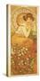 The Precious Stones: La Topaze-Alphonse Mucha-Stretched Canvas