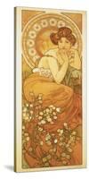 The Precious Stones: La Topaze-Alphonse Mucha-Stretched Canvas