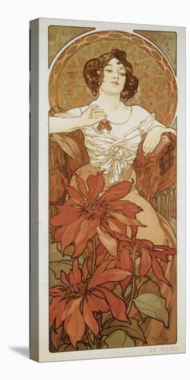 The Precious Stones: Le Rubis-Alphonse Mucha-Stretched Canvas