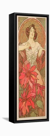 The Precious Stones: Ruby, 1900-Alphonse Mucha-Framed Stretched Canvas