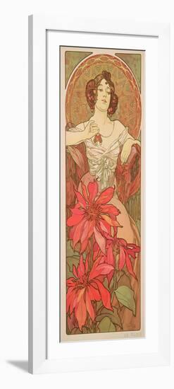 The Precious Stones: Ruby, 1900-Alphonse Mucha-Framed Giclee Print