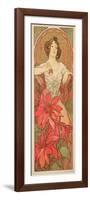 The Precious Stones: Ruby, 1900-Alphonse Mucha-Framed Giclee Print