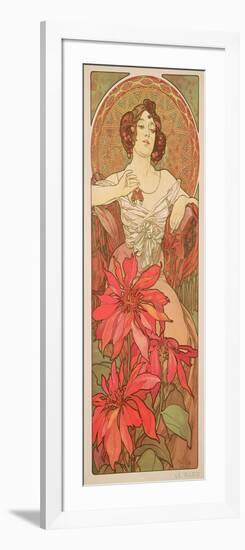 The Precious Stones: Ruby, 1900-Alphonse Mucha-Framed Giclee Print