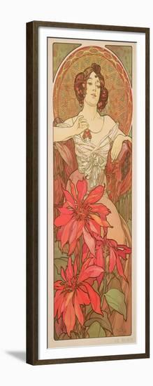 The Precious Stones: Ruby, 1900-Alphonse Mucha-Framed Giclee Print