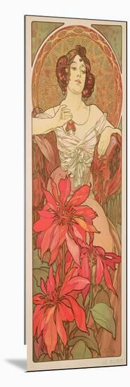 The Precious Stones: Ruby, 1900-Alphonse Mucha-Mounted Giclee Print