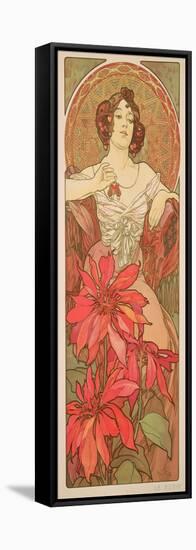 The Precious Stones: Ruby, 1900-Alphonse Mucha-Framed Stretched Canvas