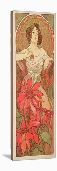 The Precious Stones: Ruby, 1900-Alphonse Mucha-Stretched Canvas