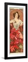 The Precious Stones: Ruby, 1900-Alphonse Mucha-Framed Giclee Print