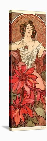 The Precious Stones: Ruby, 1900-Alphonse Mucha-Stretched Canvas