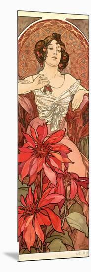 The Precious Stones: Ruby, 1900-Alphonse Mucha-Mounted Giclee Print