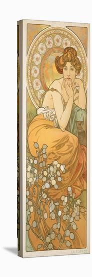 The Precious Stones: Topaz, 1900-Alphonse Mucha-Stretched Canvas