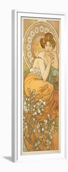 The Precious Stones: Topaz, 1900-Alphonse Mucha-Framed Giclee Print