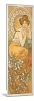 The Precious Stones: Topaz, 1900-Alphonse Mucha-Mounted Giclee Print