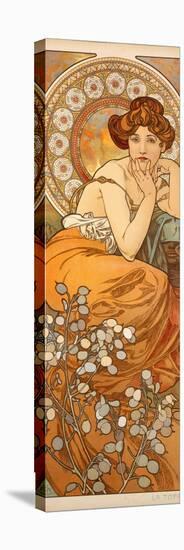 The Precious Stones: Topaz, 1900-Alphonse Mucha-Stretched Canvas