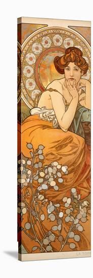 The Precious Stones: Topaz, 1900-Alphonse Mucha-Stretched Canvas