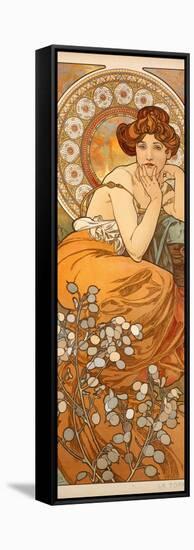 The Precious Stones: Topaz, 1900-Alphonse Mucha-Framed Stretched Canvas