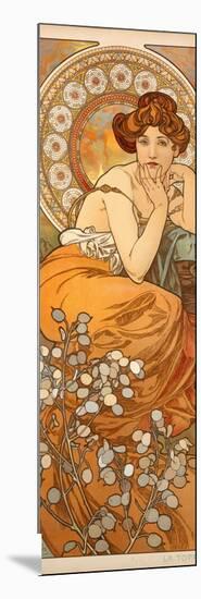 The Precious Stones: Topaz, 1900-Alphonse Mucha-Mounted Giclee Print