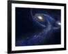 The Predicted Collision Between the Andromeda Galaxy and the Milky Way-Stocktrek Images-Framed Photographic Print