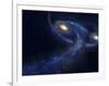 The Predicted Collision Between the Andromeda Galaxy and the Milky Way-Stocktrek Images-Framed Photographic Print