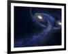 The Predicted Collision Between the Andromeda Galaxy and the Milky Way-Stocktrek Images-Framed Photographic Print