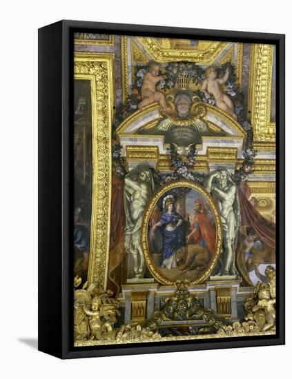 The Preeminence of France Recognized by Spain, 1662-Charles Le Brun-Framed Stretched Canvas