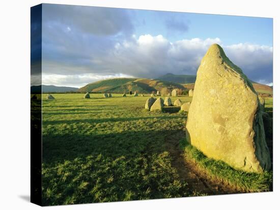 The Prehistoric Castlerigg Stone Circle, Keswick, Lake District, Cumbria, England, UK-Neale Clarke-Stretched Canvas