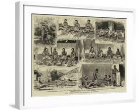 The Preparation of Cinnamon in Ceylon-null-Framed Giclee Print