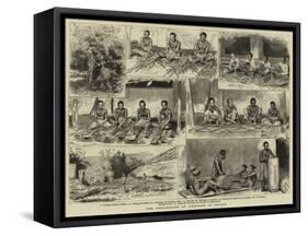 The Preparation of Cinnamon in Ceylon-null-Framed Stretched Canvas