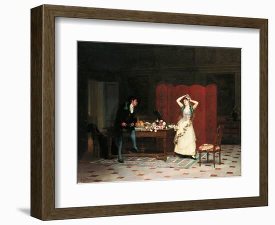 The Preparations (Oil on Panel)-Jean or Jehan Georges Vibert-Framed Giclee Print