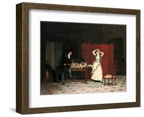 The Preparations (Oil on Panel)-Jean or Jehan Georges Vibert-Framed Giclee Print