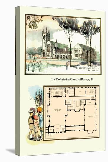 The Presbyterian Church of Berwyn, Illinois-Geo E. Miller-Stretched Canvas