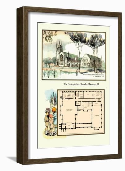 The Presbyterian Church of Berwyn, Illinois-Geo E. Miller-Framed Art Print