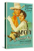 THE PRESCOTT KID, from left: Tim McCoy, Sheila Mannors (aka Sheila Bromley), 1934.-null-Stretched Canvas