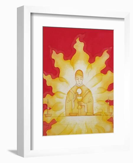 The Presence of Jesus Christ in the Holy Eucharist Is Like a Consuming Fire, 2003-Elizabeth Wang-Framed Giclee Print