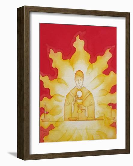 The Presence of Jesus Christ in the Holy Eucharist Is Like a Consuming Fire, 2003-Elizabeth Wang-Framed Giclee Print