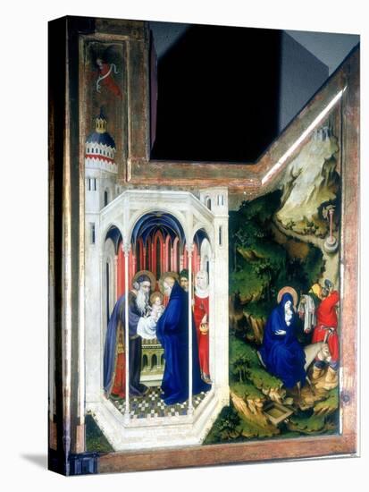 The Presentation at the Temple and the Flight into Egypt, 1394-1399-Melchior Broederlam-Stretched Canvas