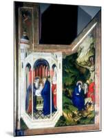 The Presentation at the Temple and the Flight into Egypt, 1394-1399-Melchior Broederlam-Mounted Giclee Print
