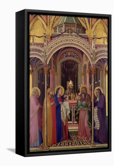 The Presentation in the Temple, 1342-Ambrogio Lorenzetti-Framed Stretched Canvas