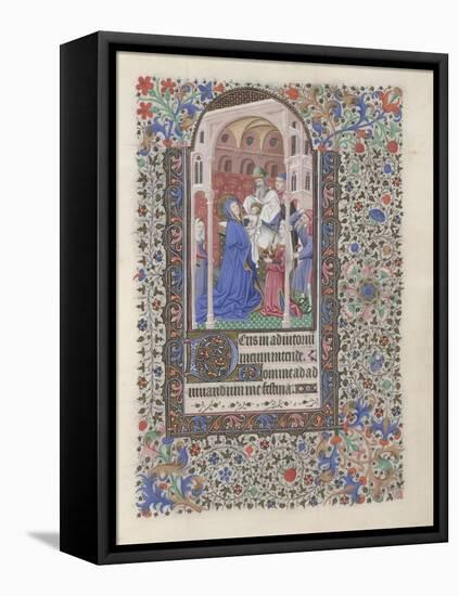 The Presentation in the Temple (Book of Hour), 1440-1460-null-Framed Stretched Canvas