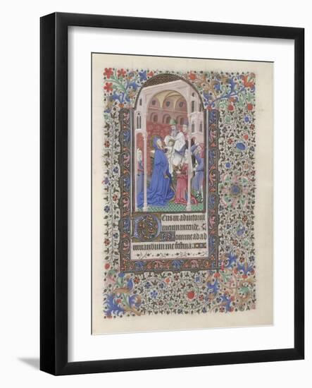 The Presentation in the Temple (Book of Hour), 1440-1460-null-Framed Giclee Print