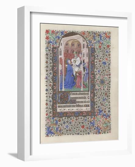 The Presentation in the Temple (Book of Hour), 1440-1460-null-Framed Giclee Print
