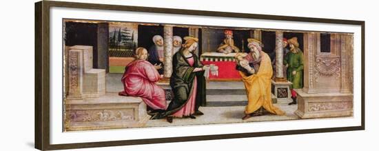 The Presentation in the Temple, C.1510-Pietro Perugino-Framed Premium Giclee Print