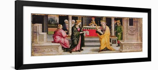 The Presentation in the Temple, C.1510-Pietro Perugino-Framed Premium Giclee Print