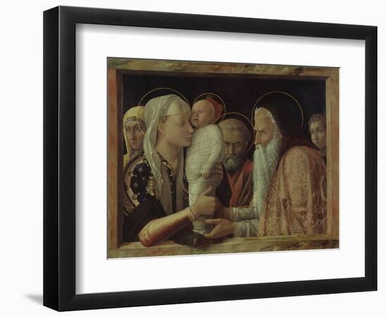 The Presentation in the Temple, Ca 1465-Andrea Mantegna-Framed Giclee Print