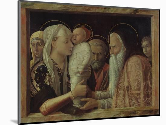 The Presentation in the Temple, Ca 1465-Andrea Mantegna-Mounted Giclee Print