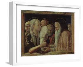 The Presentation in the Temple, Ca 1465-Andrea Mantegna-Framed Giclee Print