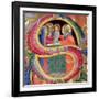 The Presentation in the Temple, Depicted in an Historiated Initial "S"-Fra Angelico-Framed Giclee Print