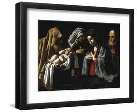 The Presentation in the Temple-Caravaggio-Framed Giclee Print